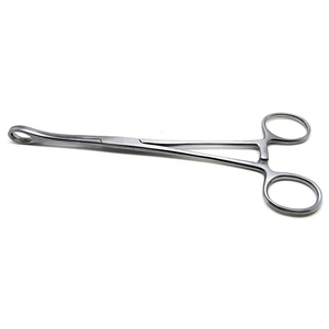 Pinzas para Aplicación de Esponjas y Apósitos Quirúrgicos, Acero Inoxidable, Punta Serrada, Instrumento Médico, Proveedor de Equipos Hospitalarios - Product Image 1