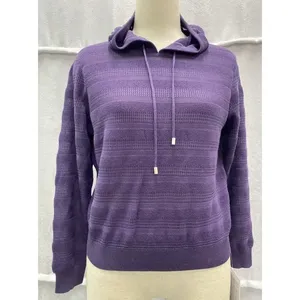 Pull à capuche en tricot texturé de style décontracté (P8T26102) - Product Image 1