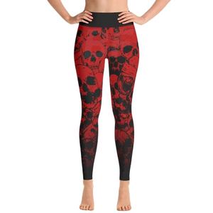 High-Waist Custom Made Fitness <b>Leggings</b> with Logo Design Sublimation Silicone Gel Printed Reasonably Priced <b>Knitted</b> Fabric - Product Image 2