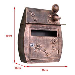 Buzón de Metal Resistente para Correspondencia, Caja de Recepción de Cartas, Gestión de Comunicaciones de Oficina, Seguridad de Documentos Importantes, Duradero y Resistente a la Oxidación - Product Image 3