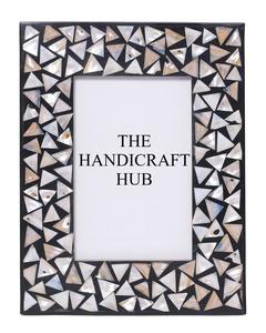 Marco de fotos con incrustaciones de nácar, diseño floral, hecho a mano, de resina MDF, a precio de fábrica muy bajo. - Product Image 5