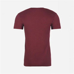 เสื้อยืดสั่งทำสีแดงเลือดหมู เสื้อยืดผสมผ้ายี่ห้อ Next Level Apparel เสื้อยืดสกรีนโลโก้ตามสั่ง - Product Image 4