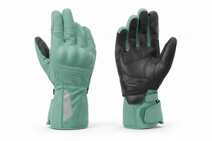 Gants de moto en cuir tendance, compatibles écran tactile, antidérapants, de protection pour la course, pour hommes et femmes, équipement durable - Product Image 4