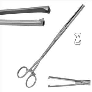 Pinzas Uterinas Museux de Acero Inoxidable, Instrumentos Ginecológicos para un Agarre Seguro del Cérvix y el Útero - Product Image 1