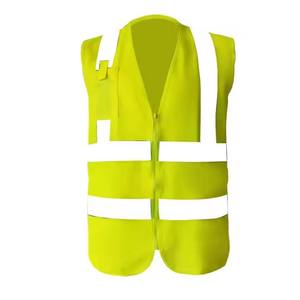 Chaleco de Seguridad de Alta Visibilidad en Poliéster para Ingenieros, con 2 Tiras Reflectantes y Logotipo Personalizable - Product Image 1