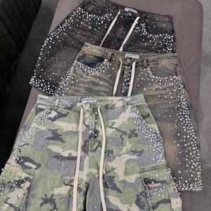 Pantalones Cortos de Mezclilla Desgastados de Cintura Media para Hombre TITAN TREAD WEAR con Bolsillos, Impermeables y Ecológicos, Ropa Casual de Verano - Product Image 5