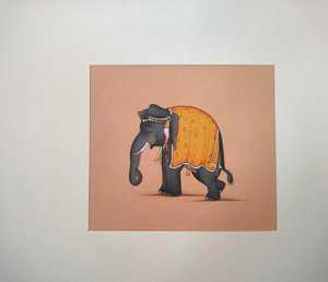 Artistic Hand Painted <b>Elephant</b> Canvas Artwork Handmade Traditional Wall <b>Decor</b> for Home Living Room Interior Decoration Gift - Product Image 6