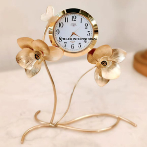 Perfect for Living Room High Quality Silver Coated <b>Bedside</b> <b>Clock</b> in Metal with Unique Design Inexpensive Price - Product Image 4