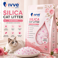 Pasir Kucing Kristal Silika Tanpa Pewangi Tanpa Bahan Kimia Tambahan Daya Serap Air Tinggi Pasokan Langsung dari Produsen