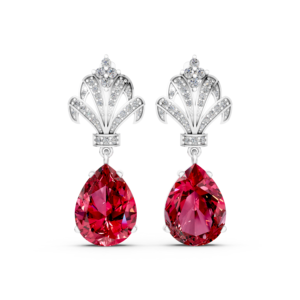 Pendientes de Plata 925 con Diamantes de Laboratorio para Mujer, Certificados por IGI, RJC, ODM, OEM, Fabricante Ético, Venta al Por Mayor EA502271 - Product Image 1