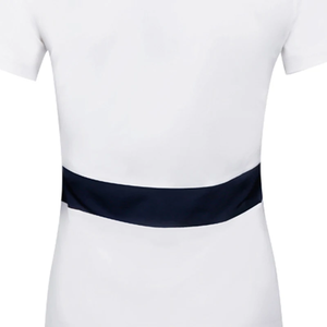 Camiseta de Polo de Golf para Mujer, Corte Holgado, Manga Corta, Transpirable, Color Sólido, Cuello en V, Deportiva, Venta al Por Mayor OEM ODM - Product Image 2
