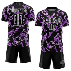 Tenue de football camouflage personnalisable avec nom et numéro, en polyester 240 GSM anti-humidité - Product Image 4