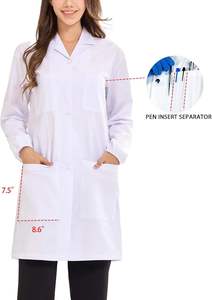 New Style Woven Cotton Polyester Summer Hospital Scrubs White Lab Coat Jogger Custom Logo Short Sleeves Unisex Nurse Uniform - Product Image 4
