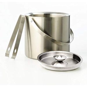 Ice bucket contemporary bar accessory sleek ice bucket stainless steel bar ware <b>drink</b> <b>cooler</b> whiskey ice bucket beer - Product Image 2