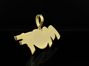 Colgante Personalizado Urban Ice Grand Empire con Diamantes Helados - El Legado del Hielo, Aleación Plateada - Product Image 3