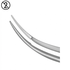 Pinzas de Jaffe Desechables de un Solo Uso, Curvas, de Precisión, de Acero Inoxidable, Instrumento Quirúrgico Oftálmico para Sutura Fina - Product Image 6