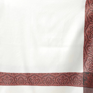Chal Tradicional Musulmán para Hombre, Blanco, de Lana, con Borde Tejido, Diseño Elegante para Ceremonia Nikah de Invierno, Celebraciones Islámicas - Product Image 6