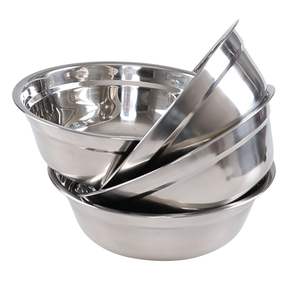 ชามเสิร์ฟอาหารสแตนเลสขัดเงาสีตามสั่ง ดีไซน์ร่วมสมัย ขอบโค้งมน พร้อมการตกแต่งระดับพรีเมียม - Product Image 5