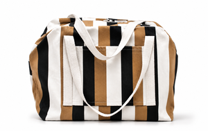 Striped <b>Beach</b> Duffel <b>Bag</b> Large Capacity Travel Tote Zipper Shoulder <b>Bag</b> for <b>Women</b> - Product Image 6