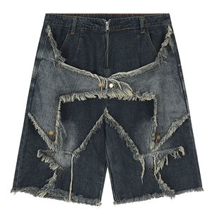 Nouveaux shorts en jean personnalisés pour hommes, tendance été, décontractés, effet push-up, en stock - Product Image 1