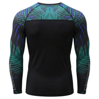 Rashguard homme à manches courtes, impression par sublimation personnalisée OEM, MMA BJJ, vente en gros, design personnalisé