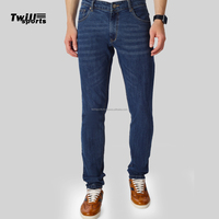 Jeans stretch homme coupe slim, édition professionnelle personnalisée en usine, taille droite, grandes tailles, formel et décontracté, été, couleur unie, respirant, haute qualité