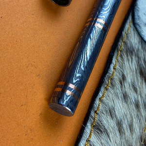 Bolígrafo de Oficina de Acero de Damasco Premium, Instrumento de Escritura Elegante Hecho a Mano para Reuniones, Regalos Corporativos y Escolares - Product Image 4