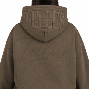 Sweat-shirts surdimensionnés personnalisés avec logo pour femmes, style streetwear de haute qualité, couleur unie, confortables et décontractés - Product Image 4