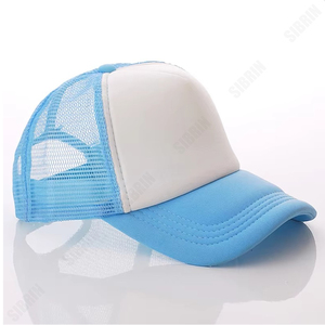 SIBRIN Custom 5 Panel Trucker Hat <b>White</b> Orange Mesh Cap Curved Brim Motorsport Skateboarding Outdoor Streetwear Casual Sports - Product Image 4