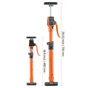 Confezione da 2 Aste di Supporto Telescopiche in Acciaio da 18,9 e 29,5 Pollici, Sistema di Sollevamento Regolabile a 3° Braccio, Capacità 220 Libbre, per Costruzione e Montaggio Mobili - Product Image 5