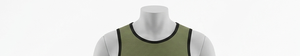Men's Olive <b>Green</b> <b>Mesh</b> Tank <b>Top</b> Round Neck Sleeveless Breathable Regular Fit Basketball Apparel 100% Polyester Solid Color - Product Image 4
