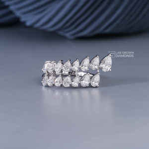 Anillo de Diamante Cultivado en Laboratorio con Corte de Pera, Plata de Ley S925, Metal Blanco de Lujo, 15 Piezas, 1.98 Quilates, Claridad EF, Regalo para Mujer - Product Image 1