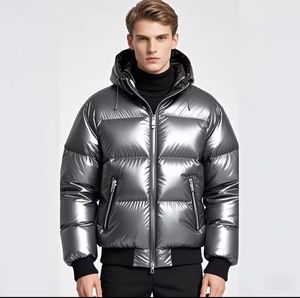 Bubble Oversized Custom Logo Front Outdoor <b>Puffer</b> Cotton Coat Autumn Plus Size <b>Men's</b> Stand Collar <b>Jackets</b> - Product Image 1
