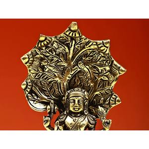 Handmade 6-Inch Small Brass Dakshinamurthy <b>Shiva</b> <b>Statue</b> Home Decor Item Made in India - Product Image 4