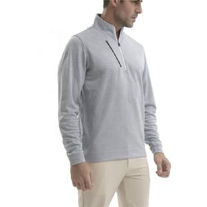 Custom Performance Men's Golf <b>Jumpers</b> New Design Long Sleeve 14 Zip Pullover Breathable Casual Quarter Zip Sweatshirts Summer - Product Image 1