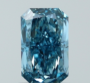 Diamante Cultivado en Laboratorio, Corte Radiante, Azul Intenso VS1, 1.21ct, CVD, Suelto - Product Image 1