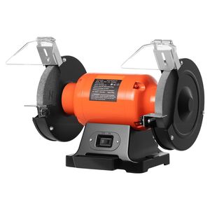 Meuleuse d'établi monovitesse haute vitesse de 8 pouces, 3450 tr/min, 750 W, 6,2 A, moteur à induction, grains 36/60, pour usage domestique et atelier - Product Image 1