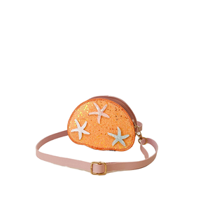 Bolso Bandolera de Lentejuelas Brillantes con Forma de Concha Marina para Niñas, Bolso de Hombro con Estrella de Mar Brillante para Niñas y Mujeres, Rosa, Talla Única - Product Image 4