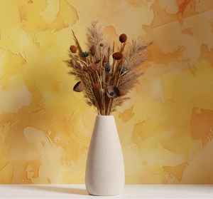 Vases à fleurs en céramique de style antique pour fleurs séchées, design antique beige, style Art Déco, par Universal Overseas - Product Image 2