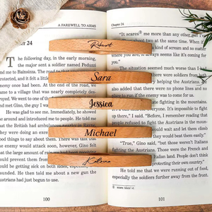 Soporte de Anillo para el Dedo para Leer Libros, Sujetador de Dedos de Madera - Product Image 1