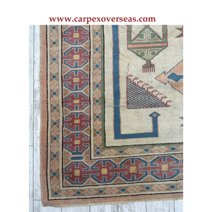 Alfombra de lana ecológica de alta calidad de inspiración turca persa resistente a las manchas lavable tamaño personalizado para sala de estar envío rápido - Product Image 3