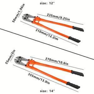 Heavy Duty 12\" Mini Bolt Cutter for Fence Steel <b>Wire</b> Small Chain Screws & Rivet Ergonomic <b>Soft</b> Grip Rubber Power Cutters - Product Image 3