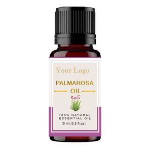 Fabricant d'huile de Palmarosa pure, huile de Palmarosa en vrac à base d'extrait végétal naturel pour les soins de la peau, la parfumerie et les fragrances, vente en gros OEM - Product Image 1