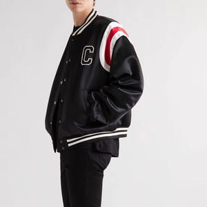 Chaqueta Bomber Deportiva de Satén de Alta Calidad, Bordada, Transpirable, Impermeable y Ecológica, Unisex, Venta al Por Mayor - Product Image 2