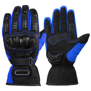 Gants de course en cuir à doigts entiers avec logo personnalisé, compatibles écran tactile, pour sports d'été, coupe-vent, moto - Product Image 5