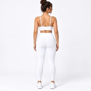 Ensemble de yoga ajusté pour femme OEM – Tenue de sport sans manches pour l'entraînement - Product Image 2