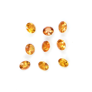 แซฟไฟร์สีส้มธรรมชาติแบบไม่ผ่านการปรับแต่ง ขนาด 3 มม. แซฟไฟร์สีส้มธรรมชาติทรงกลมเจียระไนสำหรับทำเครื่องประดับ - Product Image 5