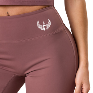 Dusty Pink Straight Leg Yoga Pants Women High Waist Gymwear Stretch Fitness Training <b>Workout</b> Activewear Performance Trousers - Product Image 4