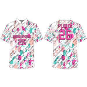 Custom Sublimation Blank Dart Shirts Team Polo Shirts <b>Bowling</b> Shirt for Man - Product Image 6