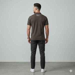 Polo pour homme 100 % coton de haute qualité, respirant, grande taille, motif uni, technique, décontracté, vente en gros - Product Image 2
